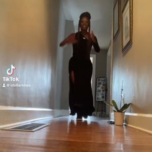 Black formal dress